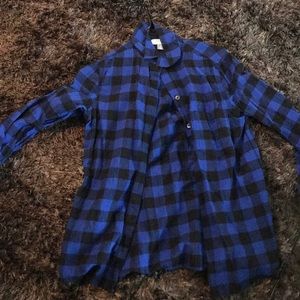 Blue and black checkered Shirt